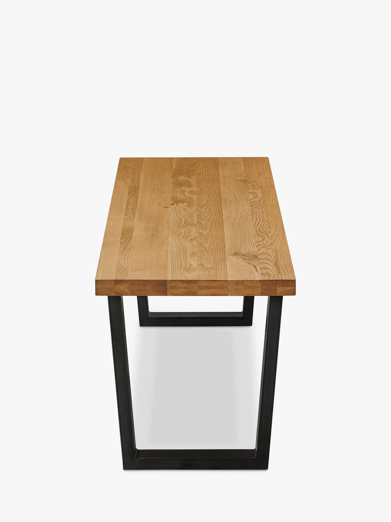 John Lewis Calia 3-seater solid oak dining bench - British product