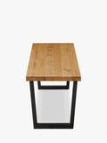 John Lewis Calia 3-seater solid oak dining bench - British product