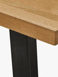 John Lewis Calia 3-seater solid oak dining bench - British product