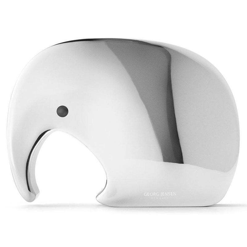 Georg Jensen Miniphant Stainless Steel Money Box 278g, UK version