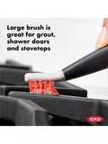 OXO Deep Clean Brush Set in orange, imported from the UK