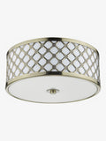 Dar Lighting brass flush ceiling light 31cm, UK version