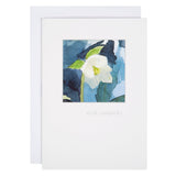 Woodmansterne sympathy card Thinking Hellebore, imported from the UK