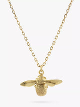 John Lewis Alex Monroe Goldcrest Teeny Tiny Bumble Bee Pendant, 18ct Yellow Gold- Buy online at McGrocer