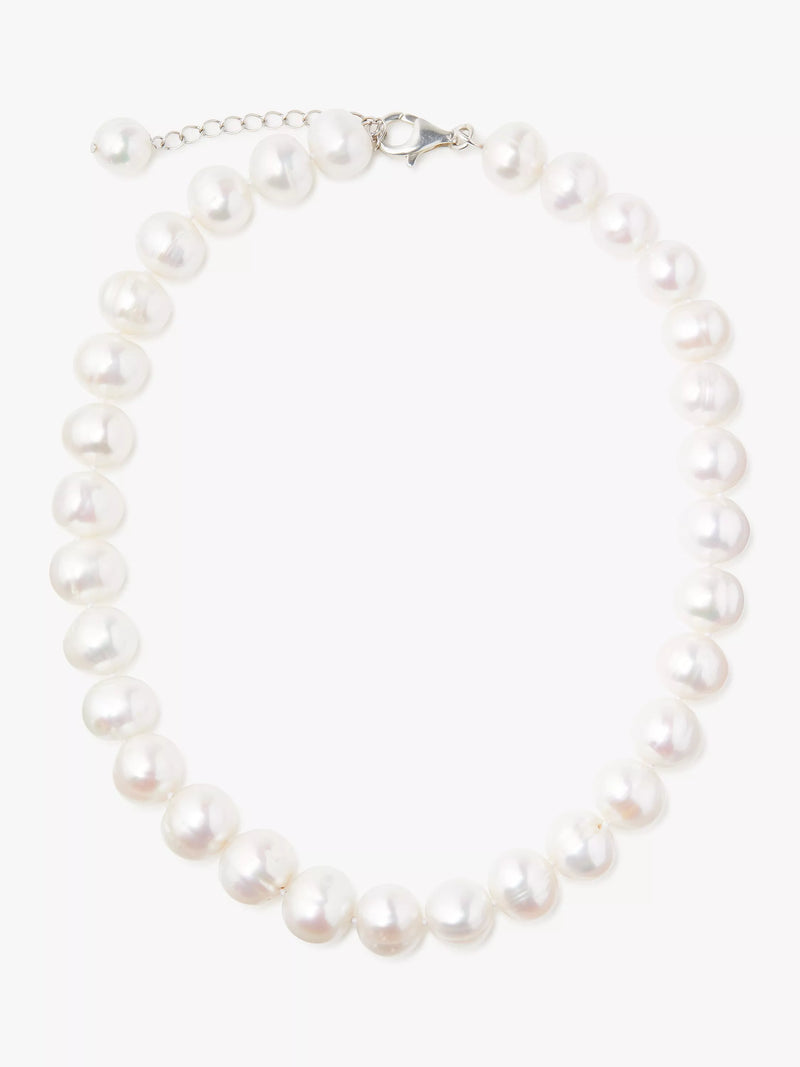 Lido Pearls extra large freshwater pearl necklace white (British brand)