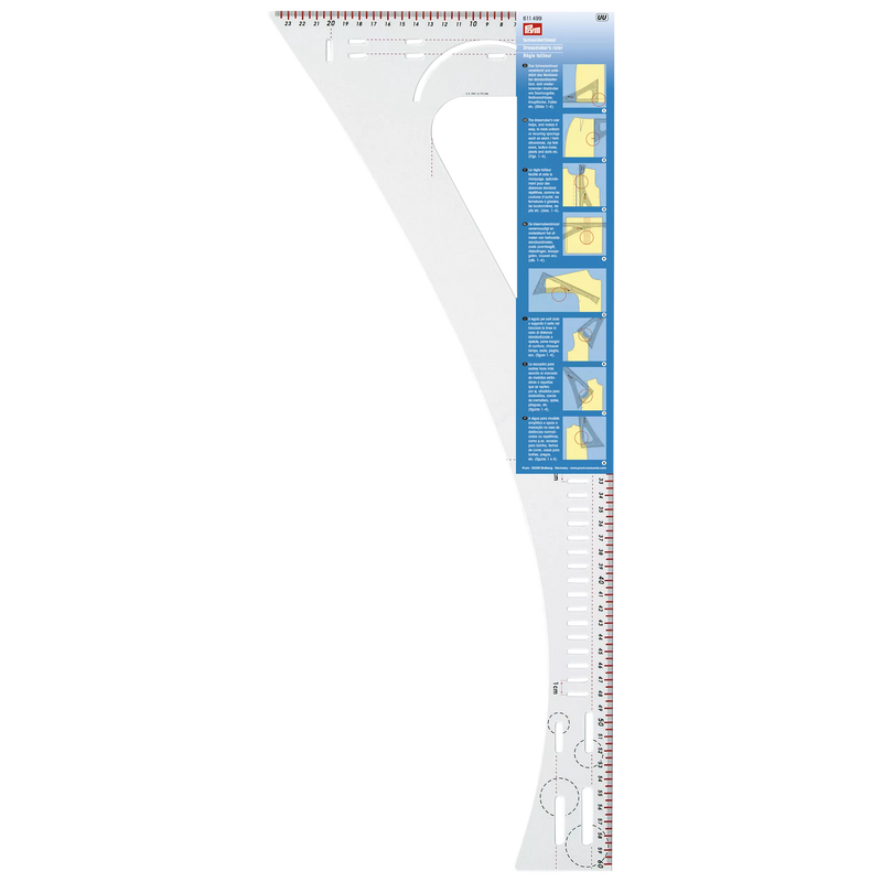 Prym dressmaker's ruler transparent measuring tool, UK version