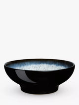 John Lewis Medium Serving Bowl with Speckled Glaze Finish, 23cm, Black/Multi- Buy online at McGrocer