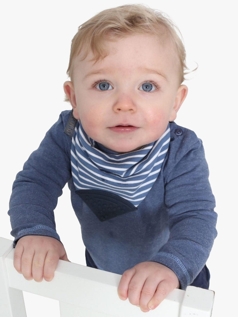 Cheeky Chompers teething dribble bib Preppy Stripes - British product
