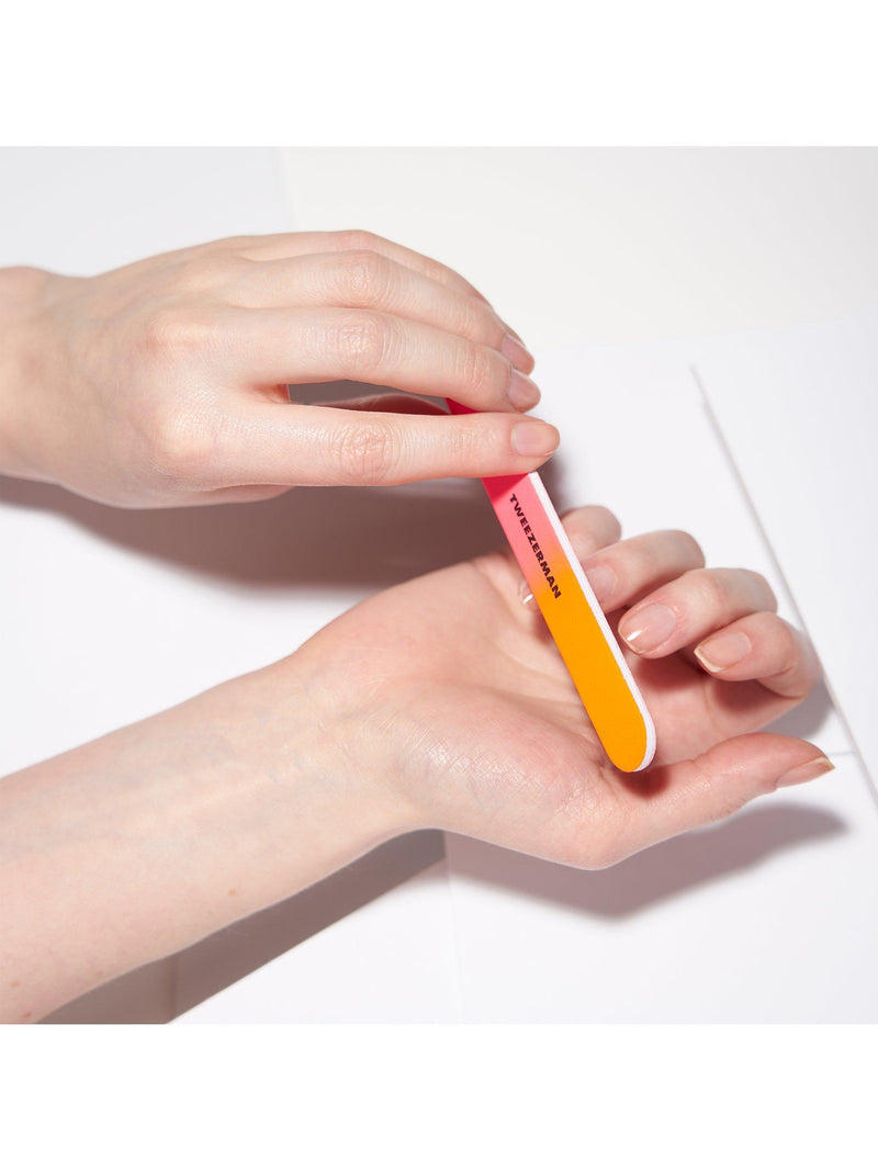 Tweezerman Neon Hot Filemates nail files, pack of 3 (British brand)
