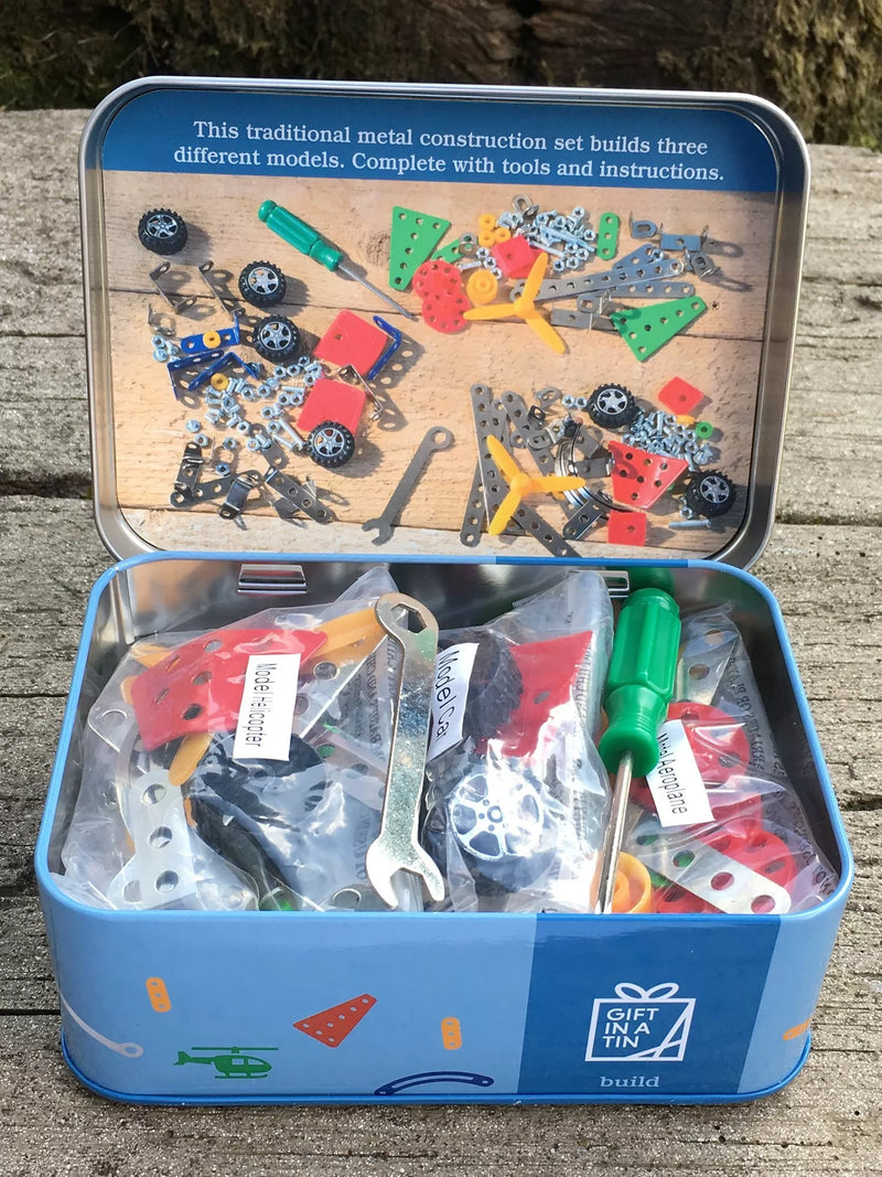 Apples to Pears mini mechanic build kit in tin, UK version