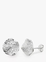 John Lewis Nina B Sterling Silver Wavy Disc Stud Earrings- Buy online at McGrocer