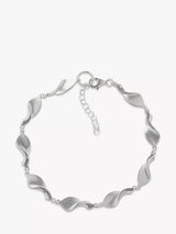 John Lewis Nina B Sterling Silver Swirls Bracelet 20cm- Buy online at McGrocer