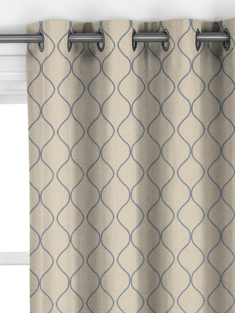 John Lewis Ellewood Knot made to measure curtains in denim (British brand)