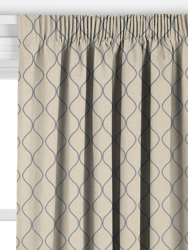 John Lewis Ellewood Knot made to measure curtains in denim (British brand)