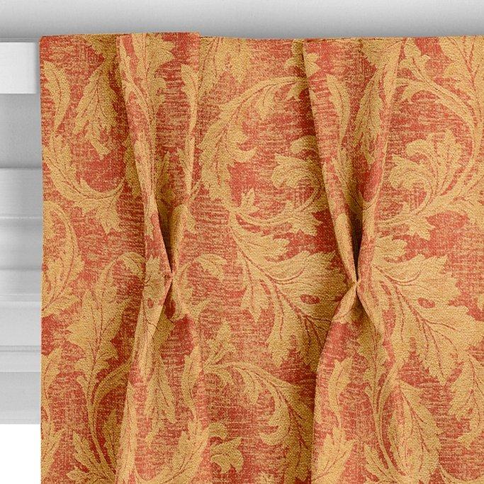 John Lewis Romance red made-to-measure curtain fabric (British brand)
