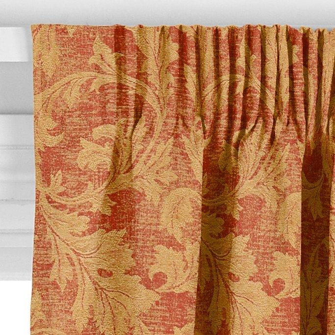 John Lewis Romance red made-to-measure curtain fabric (British brand)