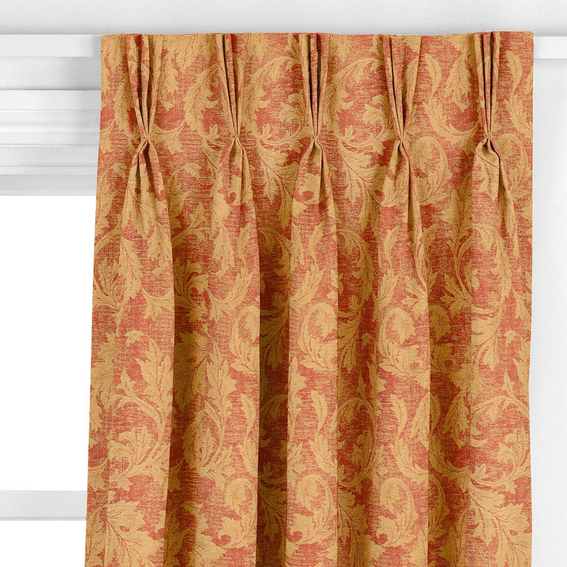 John Lewis Romance red made-to-measure curtain fabric (British brand)