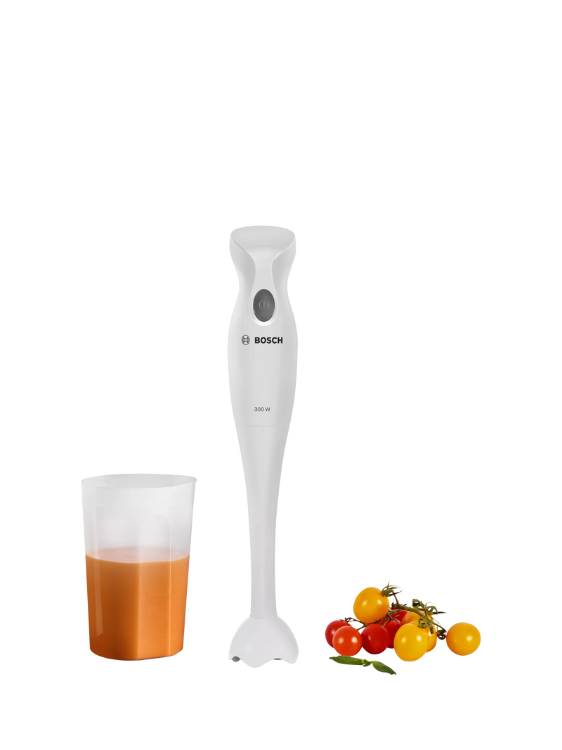 Bosch hand blender white 300W 700ml beaker, imported from the UK