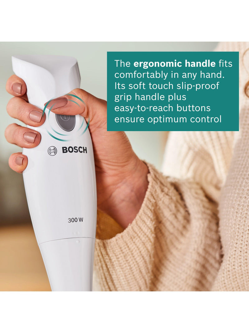 Bosch hand blender white 300W 700ml beaker, imported from the UK