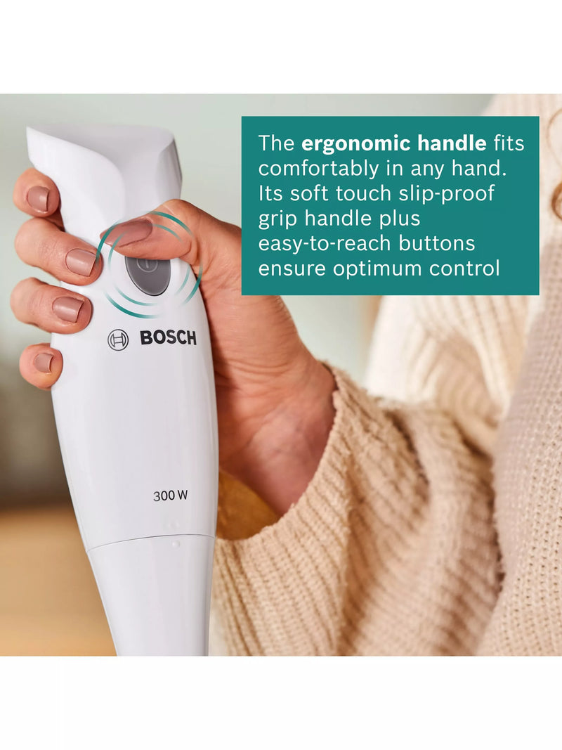 Bosch hand blender white 300W 700ml beaker, imported from the UK