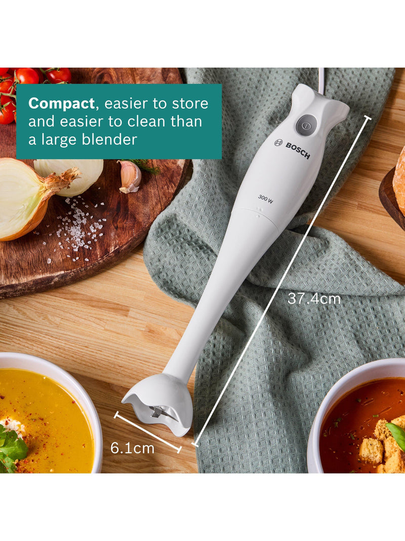 Bosch hand blender white 300W 700ml beaker, imported from the UK