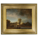 John Lewis Brookpace Lascelles Rijksmuseum Rembrandt van Rijn 'The Stone Bridge' Framed Canvas Print, 29 x 34cm- Buy online at McGrocer