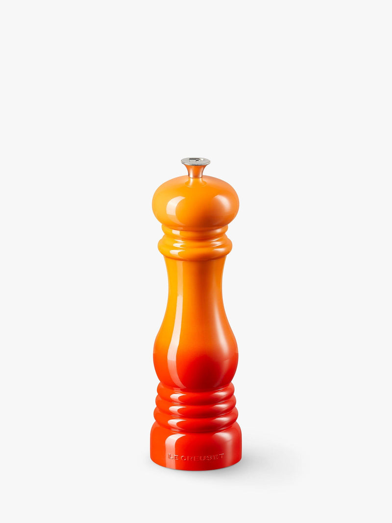 Le Creuset classic bamboo pepper mill with ceramic grinder, UK version