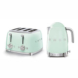 Smeg toaster and kettle set in black, UK version