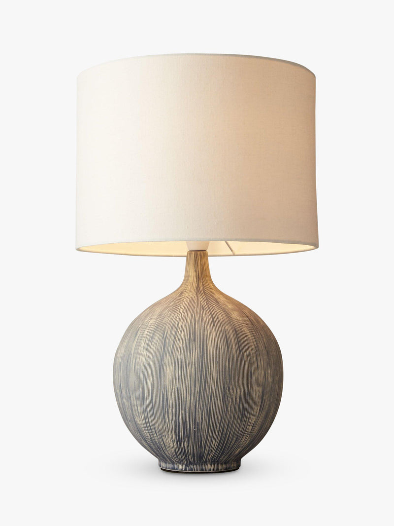 John Lewis large ebony ceramic table lamp (British brand)