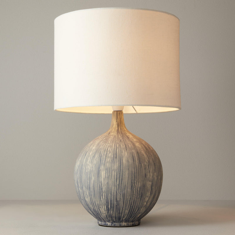 John Lewis large ebony ceramic table lamp (British brand)