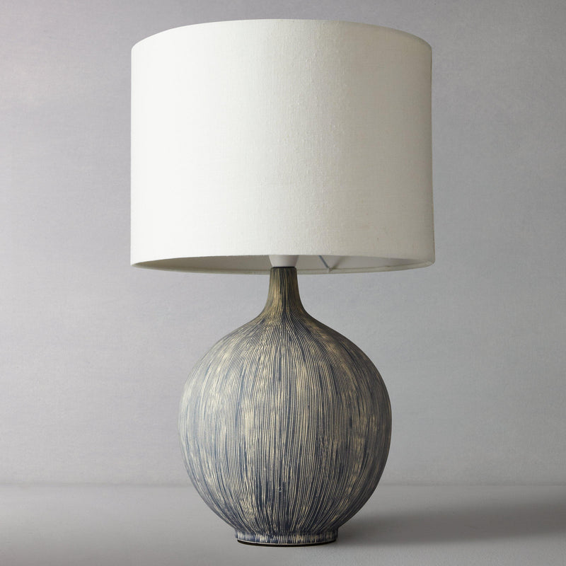 John Lewis large ebony ceramic table lamp (British brand)