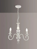 John Lewis Carlita white 3-arm ceiling light 40x42x42cm, imported from the UK