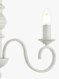 John Lewis Carlita white 3-arm ceiling light 40x42x42cm, imported from the UK