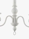John Lewis Carlita white 3-arm ceiling light 40x42x42cm, imported from the UK