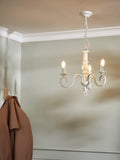 John Lewis Carlita white 3-arm ceiling light 40x42x42cm, imported from the UK