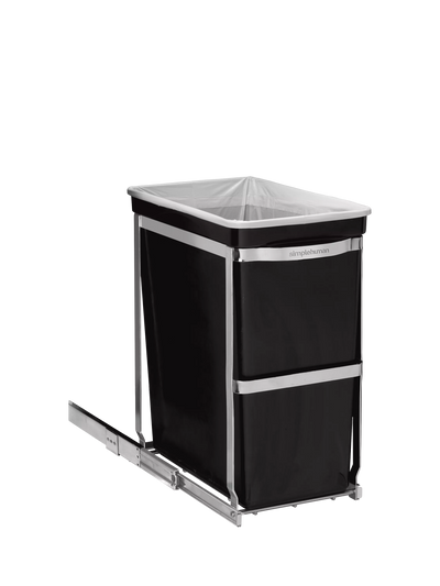 John Lewis Simplehuman Pull-Out Kitchen Cupboard Bin, Heavy Duty Steel Frame, 30L- Buy online at McGrocer