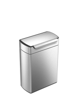 John Lewis Touch-Bar Recycling Kitchen Bin in Brushed Stainless Steel, 48L Capacity- Buy online at McGrocer