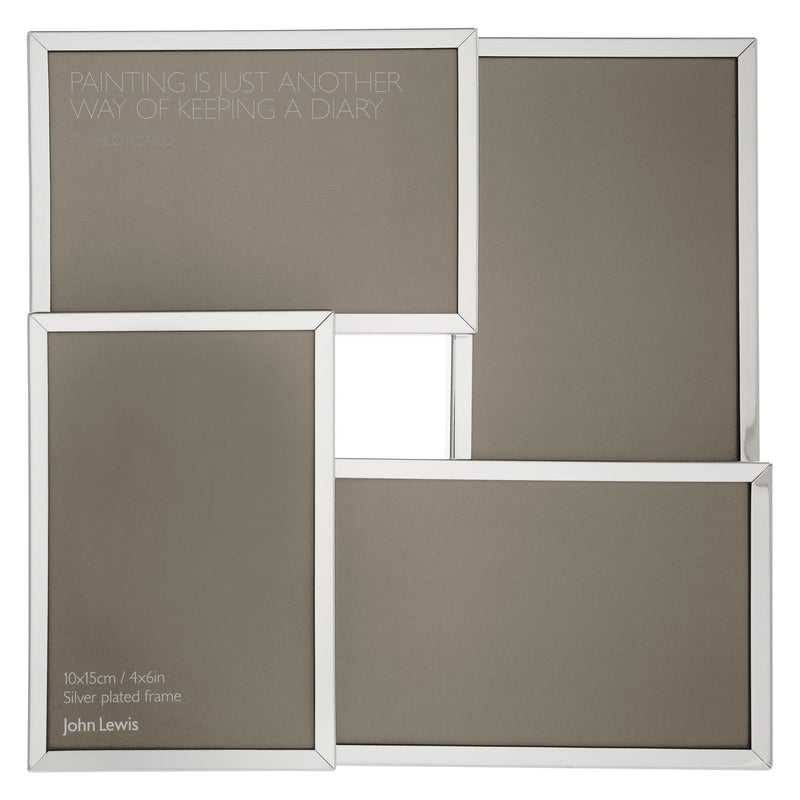 John Lewis multi-aperture photo frame for four 4x6 photos, UK version