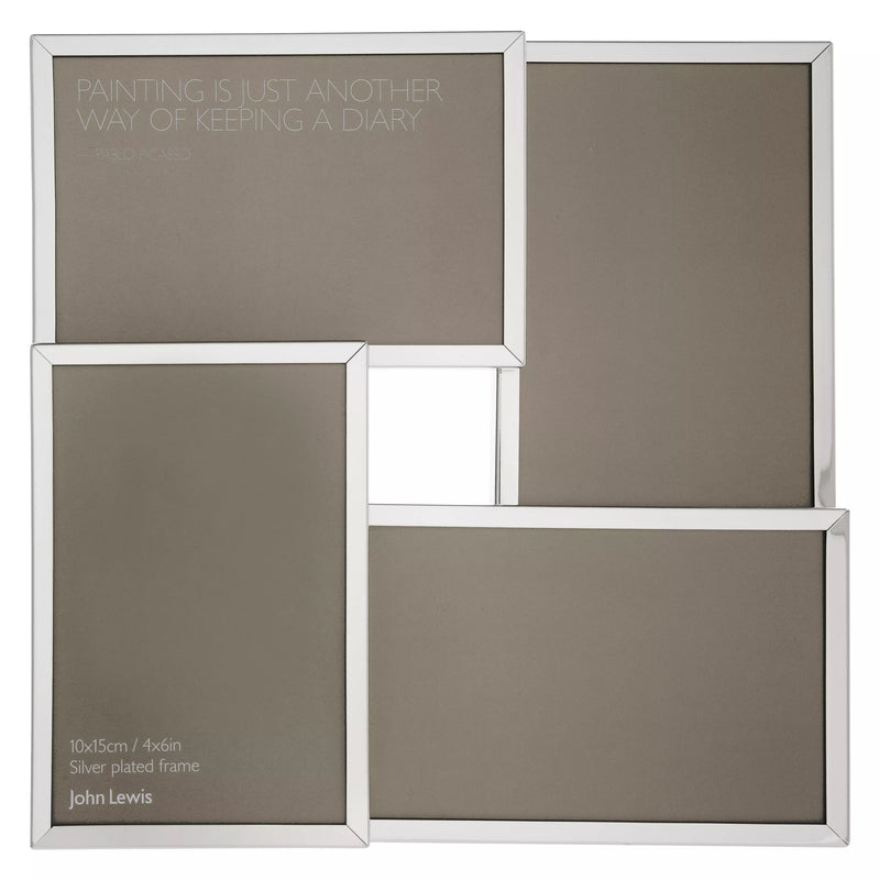 John Lewis multi-aperture photo frame for four 4x6 photos, UK version