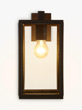 John Lewis Louvre outdoor glass lantern coffee finish, imported from the UK