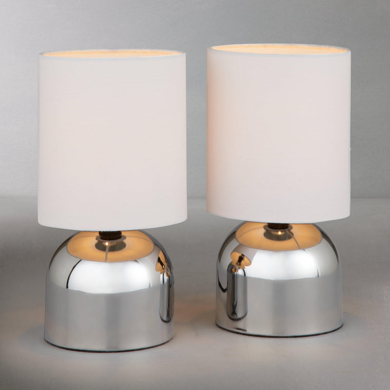 John Lewis Lucy touch table lamps, imported from the UK