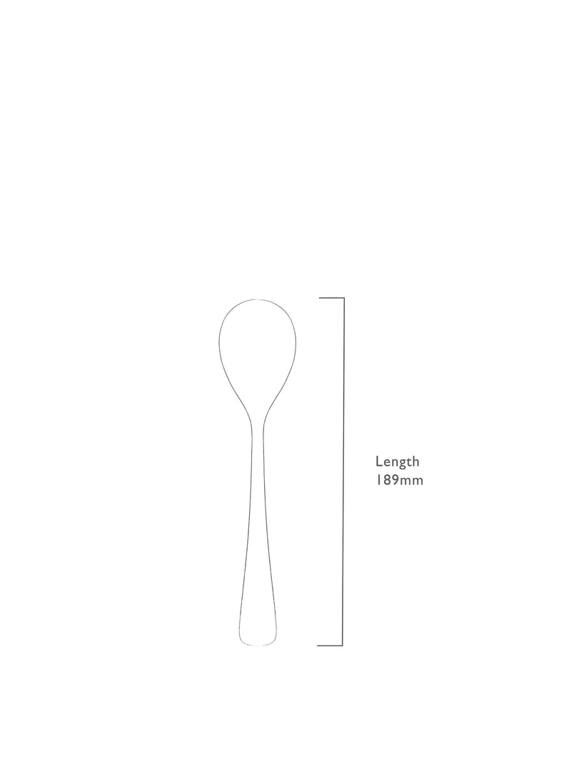 Robert Welch Malvern stainless steel dessert spoon (British brand)