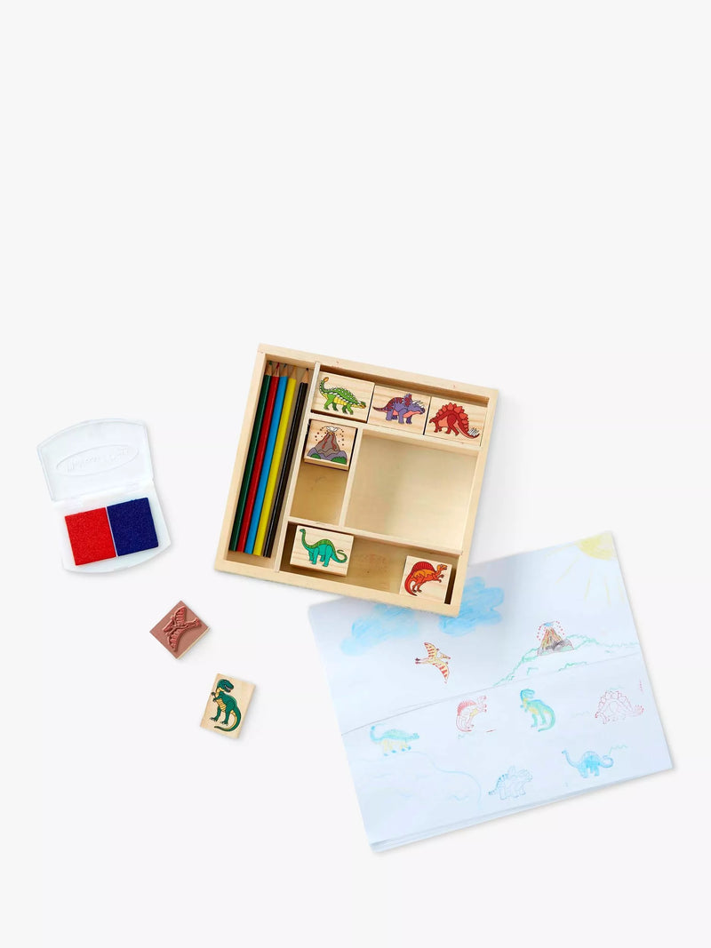 Melissa & Doug dinosaur stamp set craft kit - British product