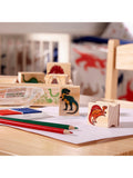 Melissa & Doug dinosaur stamp set craft kit - British product