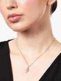 Jools by Jenny Brown sterling silver cubic zirconia S-shape pendant, imported from the UK