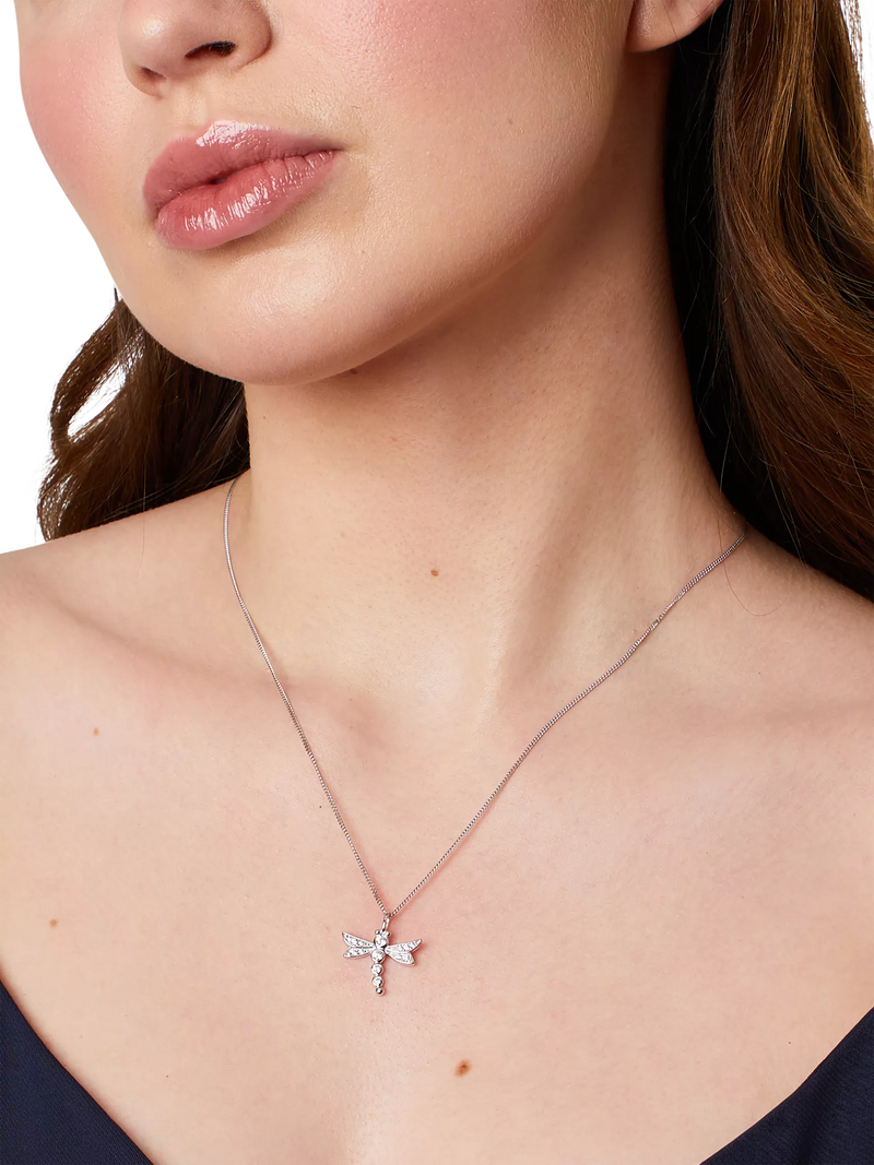 Jools by Jenny Brown dragonfly pendant cubic zirconia, imported from the UK