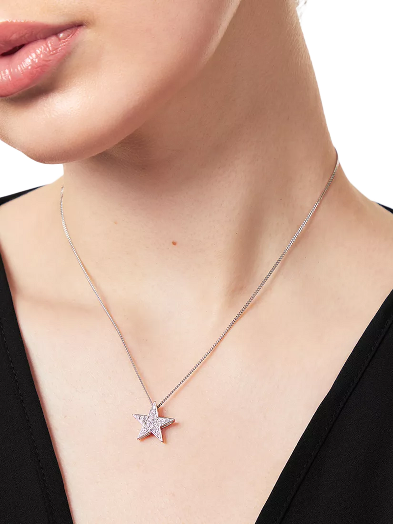 Jools by Jenny Brown pave star pendant with cubic zirconia 16-inch chain - British product