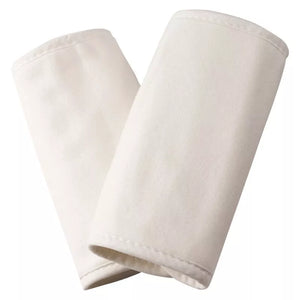 Organic Cotton Teething Pads for Baby Carrier Straps in Cream