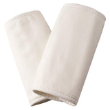 Ergobaby organic cotton teething pads for baby carrier straps in cream - British product
