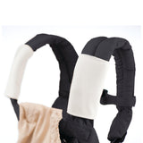 Ergobaby organic cotton teething pads for baby carrier straps in cream - British product